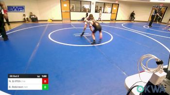 58-61 lbs Rr Rnd 2 - Noah Griffith, Coweta Tiger Wrestling vs Bradley Robinson, Claremore Wrestling Club