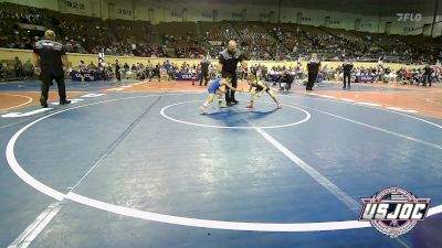 52 lbs Consi Of 16 #1 - Creed Williams, Choctaw Ironman Youth Wrestling vs Oaklee Stone, Piedmont