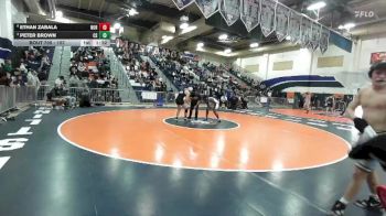 157 lbs Quarterfinal - Peter Brown, Canyon Springs vs Ethan Zabala, Norco