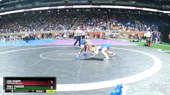 D3-150 lbs Quarterfinal - Jon Koepf, Chippewa Hills HS vs Trey Parker, Dundee HS