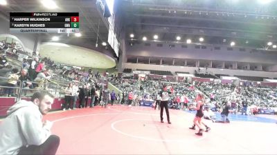 64 lbs Quarterfinal - Harper Wilkinson, Arkansas vs Karsyn Hughes, Greenwood Wrestling Academy