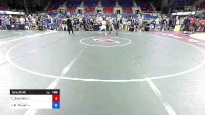 120 lbs Cons 32 #2 - Leduar Sanchez, AZ vs Kaiden Powell, KS