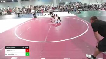 57 lbs Quarterfinal - Joshua Gomez, Nwa vs Maverick Sanchez, RoughHouse WC