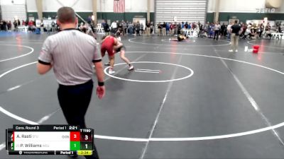 184 lbs Cons. Round 3 - Pratt Williams, Western Colorado University vs Arashk Rasti, Simon Fraser (B.C.)