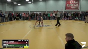113-116 lbs Cons. Semi - Lily Oh, Legend Wrestling Club vs Sophie Carter, Wise Central Youth Wrestling