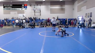 49-53 lbs Champ. Round 2 - Waylon Reid, East Idaho Elite Wrestling Club vs Kai Fusco, Sandpoint Legacy Wrestling Club