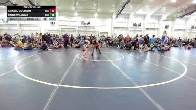 140 lbs Round Robin 3 - Abigail Goodwin, SouthTown Savages-Girls vs Paige Williams, Backyard Barbies Purple