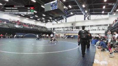 125 lbs Champ. Round 1 - Paulo Valdez, Victor Valley College vs Emiiano Gamboa, Lemoore College