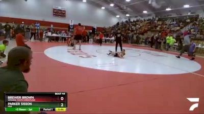 39-41 lbs Round 2 - Parker Sisson, HRA vs Brewer Brown, Wiggins Youth Wrestling