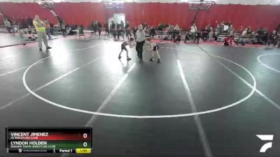 54-54 lbs Round 3 - Vincent Jimenez, ISI Wrestling Club vs Lyndon Holden, Badger Youth Wrestling Club