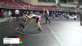 144 lbs Semifinal - Sam Nachtigal, Kearney MatCats vs Carver Konzem, Team CES