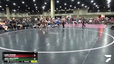 113 lbs Round 4 (6 Team) - Luke Myhan, Team Chattanooga vs Jack Galloway, Techfall Black