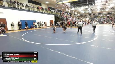 138 lbs Cons. Round 1 - Deyanira Ortiz, Arcadia vs Annaliese Rave, Black River Falls