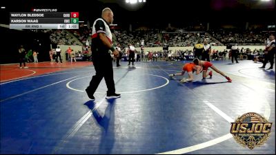 75 lbs Rr Rnd 1 - Waylon Bledsoe, Cardinal Wrestling Club vs Karson Waag, Keystone Wrestling Club