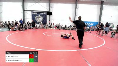 72 lbs Rr Rnd 4 - Lincoln Brower, Mat Assassins K8 A vs Enzo Musiolowski, Triumph Black