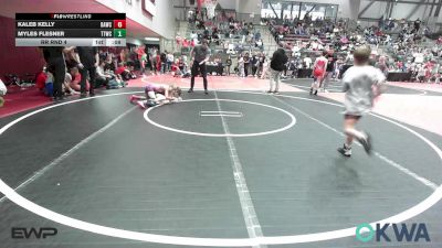 73 lbs Rr Rnd 4 - Kaleb Kelly, Broken Arrow Wrestling Club vs Myles Flesner, Team Tulsa Wrestling Club