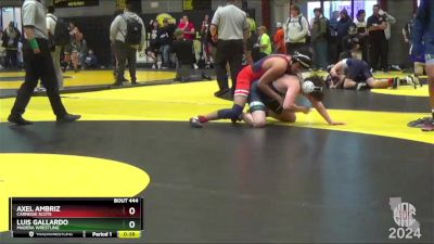 168 lbs Cons. Round 1 - Luis Gallardo, Madera Wrestling vs Axel Ambriz, Carnegie Scots