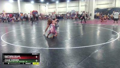 175 lbs Round 3 (6 Team) - Matthew Rojas, Wrestling University vs Chase Shriner, S.E.O. Wrestling Club- Team Red