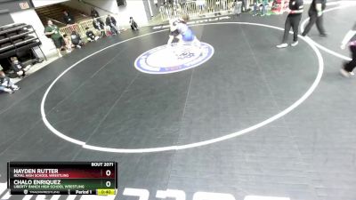 175 lbs Cons. Round 5 - Hayden Rutter, Royal High School Wrestling vs Chalo Enriquez, Liberty Ranch High School Wrestling