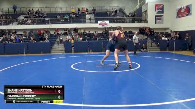 285 lbs 7th Place Match - Darrian Hoobery, Eastern Oregon University (OR) vs Shane Mattson, Montana State-Northern