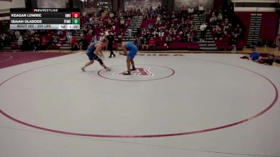 220 lbs Cons. Semis - Isaiah Olabode, Prior Lake Wrestling Club vs Keagan Lowrie, Guerrilla Wrestling Club