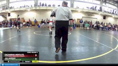 92 lbs Cons. Round 3 - Zachariah Nekolite, Contenders Wrestling Academy vs Joe Ingram, Zionsville Wrestling Club