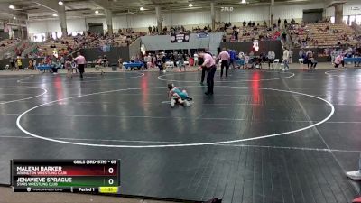 65 lbs Quarterfinal - Jenavieve Sprague, Stars Wrestling Club vs Maleah Barker, Arlington Wrestling Club