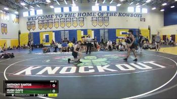 138 lbs Round 3 (8 Team) - Anthony Santos, Camden Gold vs Hugh Davis, Kowboy Jakes
