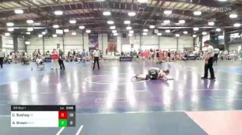 132 lbs Rr Rnd 1 - Cadence Bushog, Young Guns Girls Pink vs Aubrey Brown, Ragin Raisins Vidal