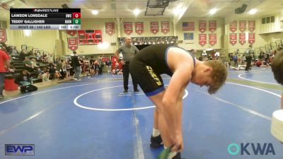 140 lbs Consolation - Teddy Galligher, Barnsdall Youth Wrestling vs Lawson Lonsdale, Berryhill Wrestling Club