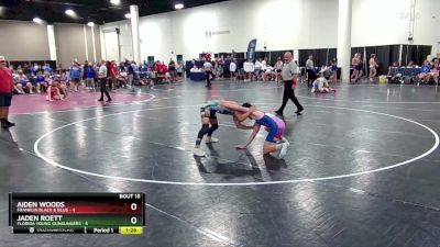 120 lbs Round 2 (16 Team) - Jaden Roett, Florida Young Gunslingers vs Aiden Woods, Franklin Black & Blue