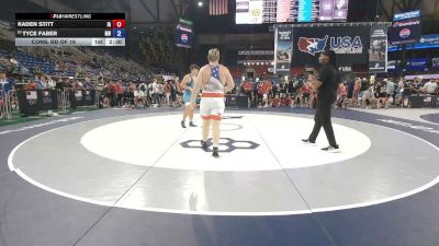 215 lbs Cons. Rd Of 16 - Kaden Stitt, Iowa vs Tyce Faber, Minnesota