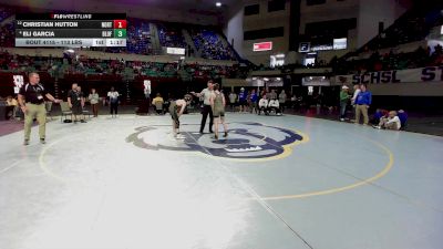 113 lbs Quarterfinal - Christian Hutton, North Augusta vs Eli Garcia, Bluffton