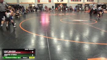 PW-12 lbs Cons. Round 1 - Colt Walrod, West Liberty Wrestling Club vs Griffin O`Shea, NEIWC