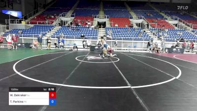 132 lbs Cons 8 #1 - William Dekraker, New Jersey vs Tahir Parkins, Pennsylvania