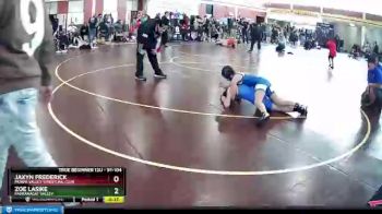 91 lbs Round 1 - Zoe Lasike, Pahranagat Valley vs Jaxyn Frederick, Moapa Valley Wrestling Club