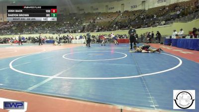 88 lbs Consi Of 8 #1 - Josh Back, Verdigris vs Daeton Brown, Shelton Wrestling Academy