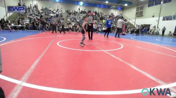 49 lbs Consi Of 8 #2 - Peyton Landon-Giles, Vinita Kids Wrestling vs Nashton Whitekiller, Wyandotte Youth Wrestling