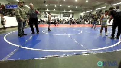 61 lbs Quarterfinal - Kyson Overholser, Warrior Wrestling vs Sawyer Simpson, Salina Wrestling Club