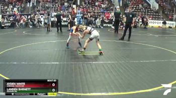 63 lbs Quarterfinal - Landen Barnett, Hudson WC vs Ayden White, Saranac Youth WC