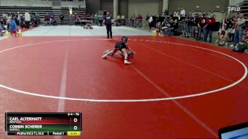 76 lbs Quarterfinal - Corbin Scherer, Sartell vs Cael Altermatt, New Ulm