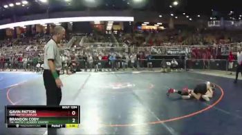 1A 145 lbs Semifinal - Brandon Cody, The Master`s Academy (Oviedo) vs Gavin Patton, First Baptist (Naples)