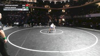 6A 100 lbs 1st Place Match - Jubilee Rendon, El Paso Franklin vs Katelynn Dockery, Bryan