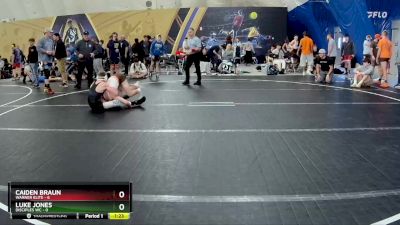 106 lbs Round 4 (8 Team) - Caiden Braun, Warner Elite vs Luke Jones, Disciples WC