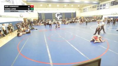 140 lbs Semifinal - Ruby Dominguez, Mira Costa vs Gianna Lopez, Rolling Hills Wrestling Club