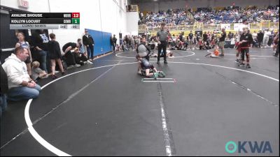 55 lbs Consolation - Hattie Griffith, CYWC vs Kynlee Domeny, Ponca City Wildcat Wrestling