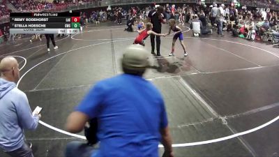 57-62 lbs Cons. Semi - Remy Rodehorst, Lakeview vs Stella Hoesche, Crete Wrestling Club