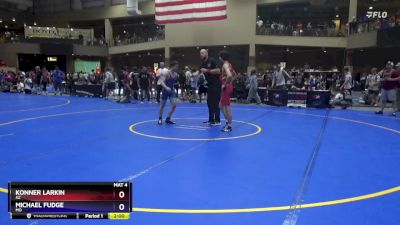 126 lbs Champ. Round 1 - Konner Larkin, AZ vs Michael Fudge, MO