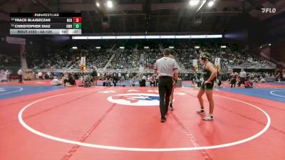 4A-126 lbs Cons. Round 1 - Trace Blajszczak, Natrona County vs Christopher Diaz, Kelly Walsh