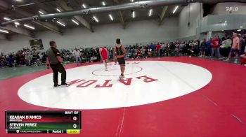 138 lbs Champ. Round 1 - Steven Perez, La Junta vs Keagan D`Amico, Brighton